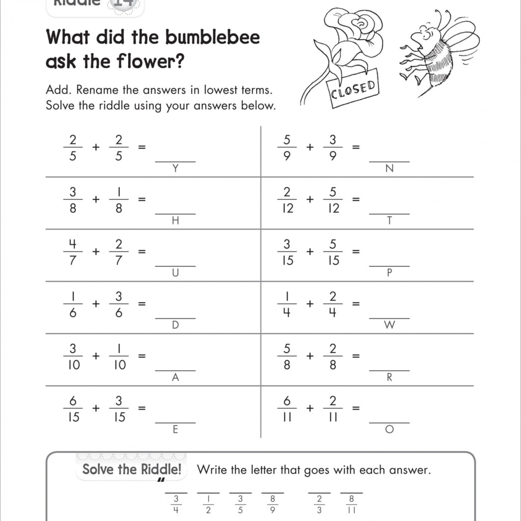 Worksheet Works Fraction Addition Answers Fraction Worksheets Free 