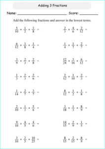 Year 6 Maths Worksheets Adding Fractions K5 Worksheets Year 6 Maths